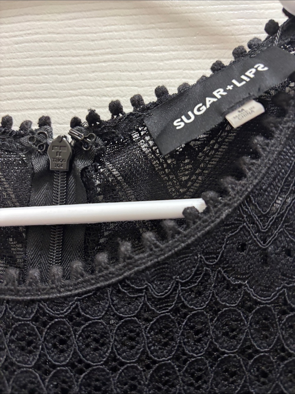 Sugarlips Black Lace Long-Sleeve Sheath Dress - Picture 4 of 8